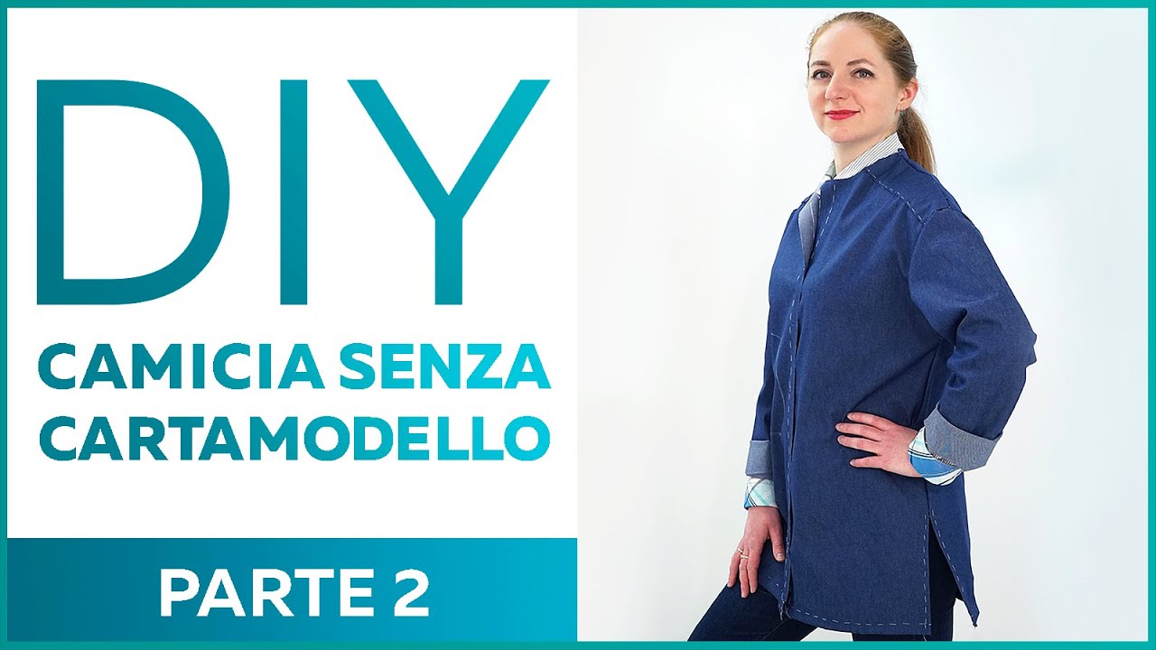 DIY: Camicia oversize in jeans. Taglio, assemblaggio e prima prova. Parte 2