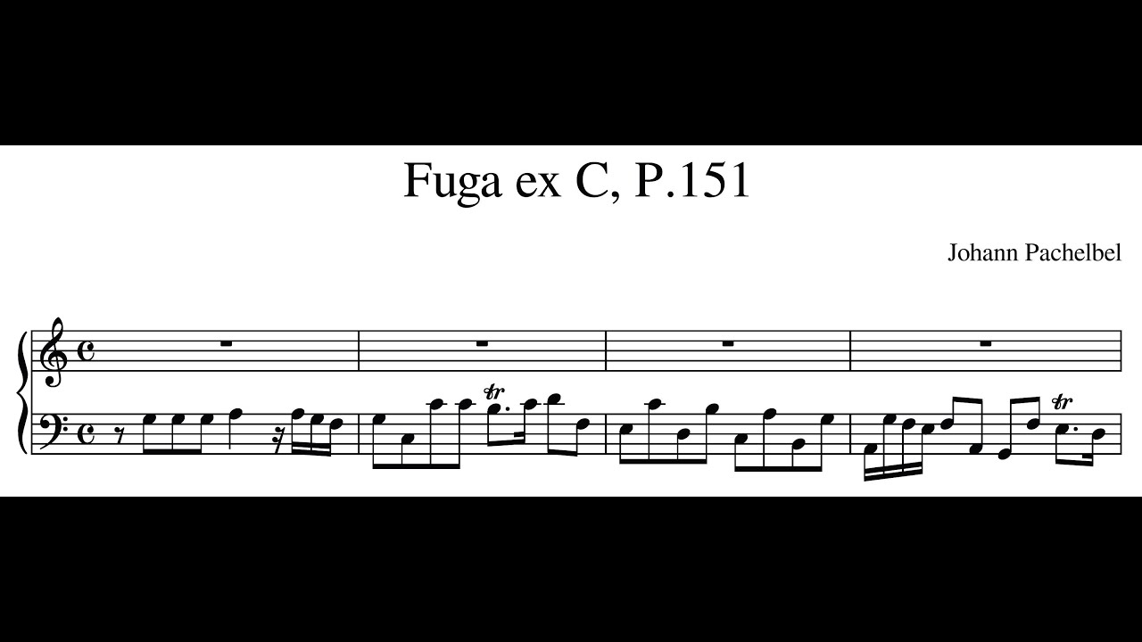 Johann Pachelbel – Fuga ex C, P.151