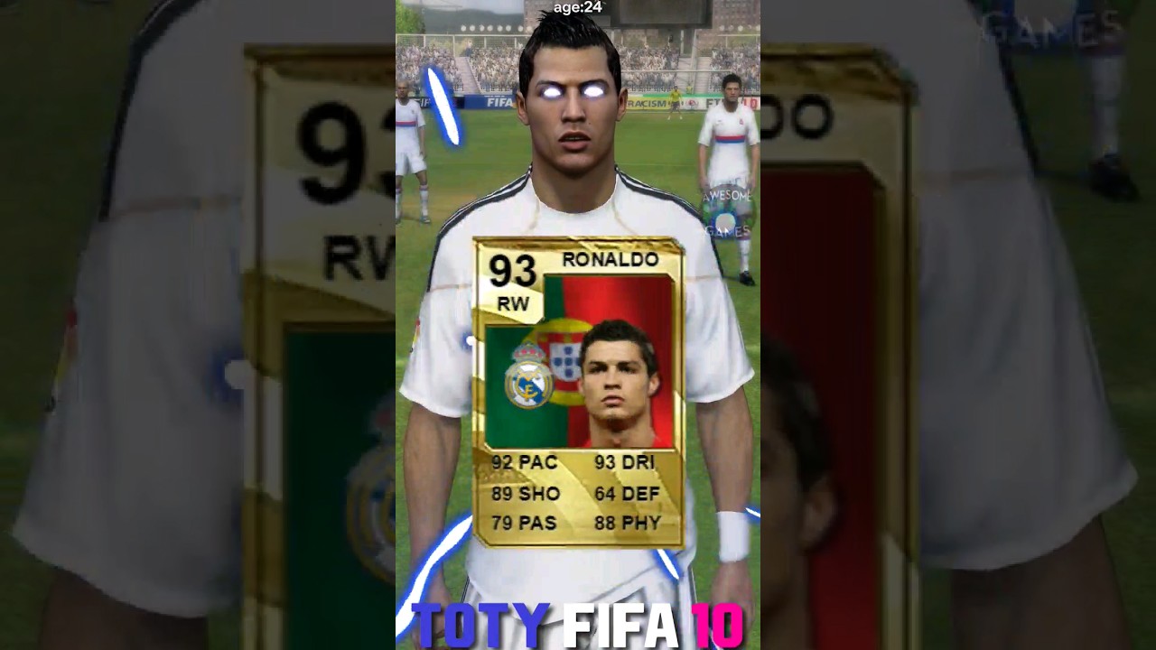 TEAM OF THE YEAR IN FIFA 10! (TOTY) #shorts #toty #fifa #fc24 #eafc24