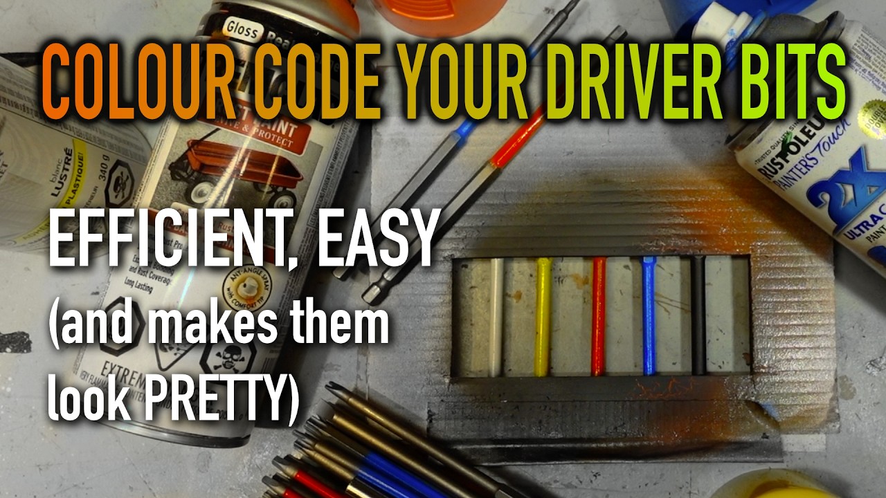 Colour Code Your Driver Bits For Ease and Efficiency #diy  #howto  #tools