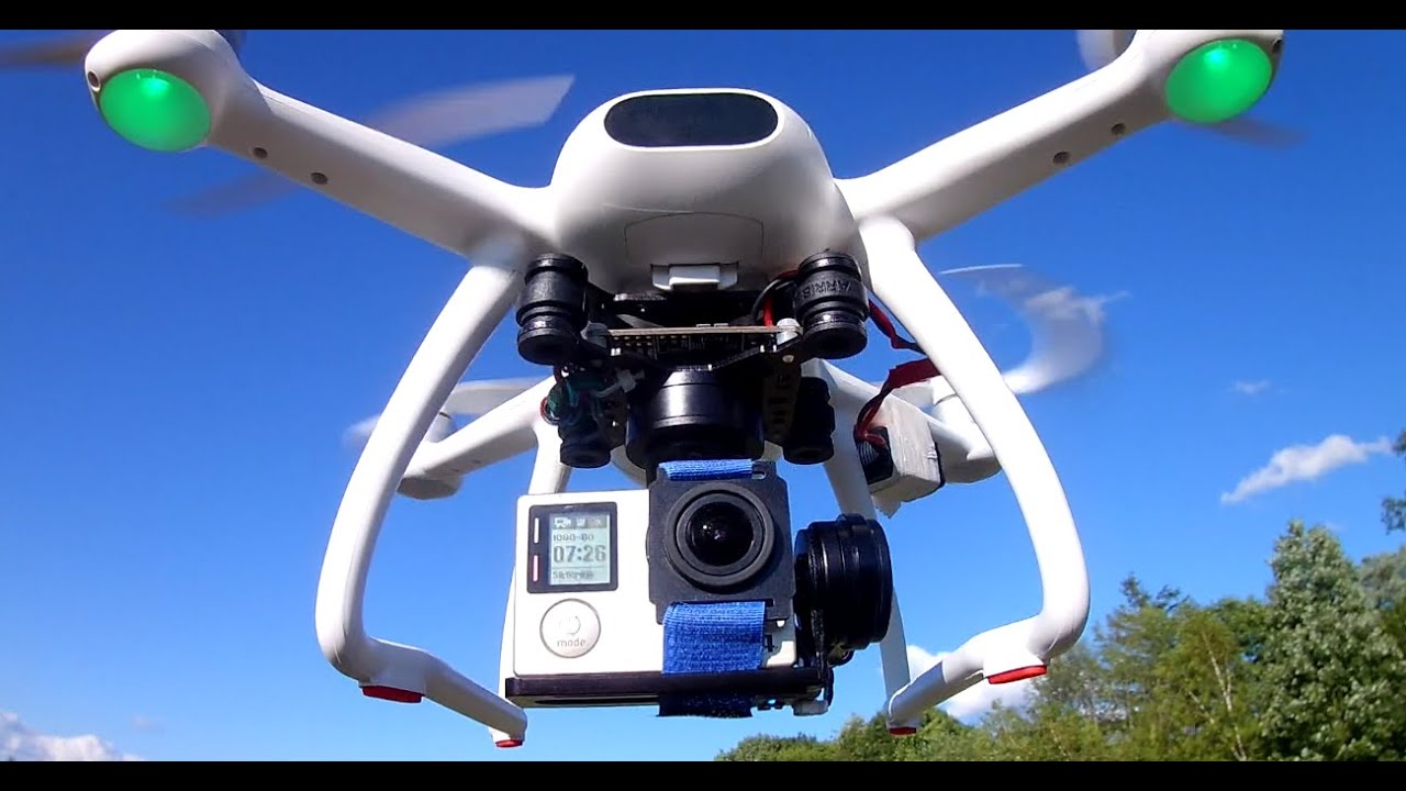 Potensic Dreamer 3 Axis Gimbal FLIGHT TEST Simple DIY GoPro GPS Brushless Drone