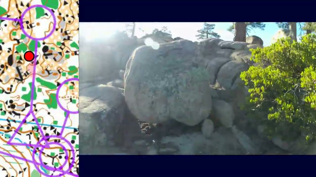 Headcam Orienteering - Bluff Lake Training 12/22/25