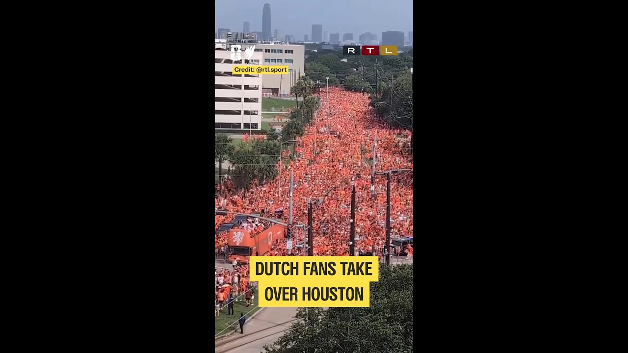 AMAZING SCENES 😲 | Epic march from Dutch football fans in Texas