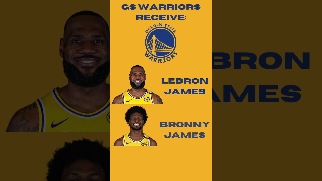 TRADING LeBron James To The Golden State Warriors! #nba #basketball #viral