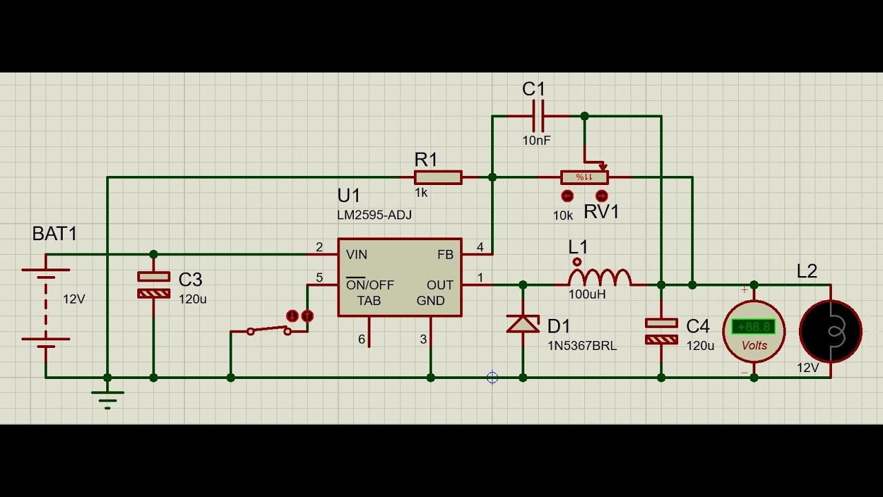 How to use switching regulator LM2595