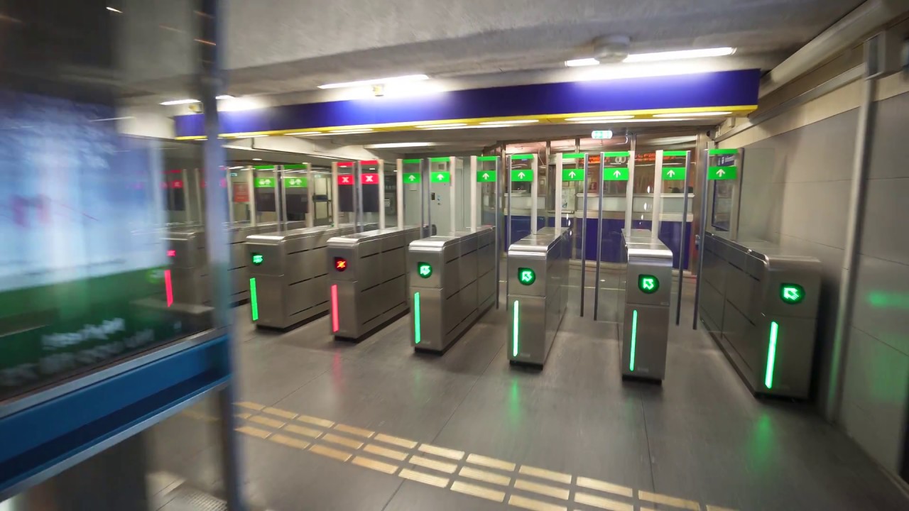 Sweden, Stockholm, Danderyds Sjukhus subway station, 6X elevator, 1X escalator