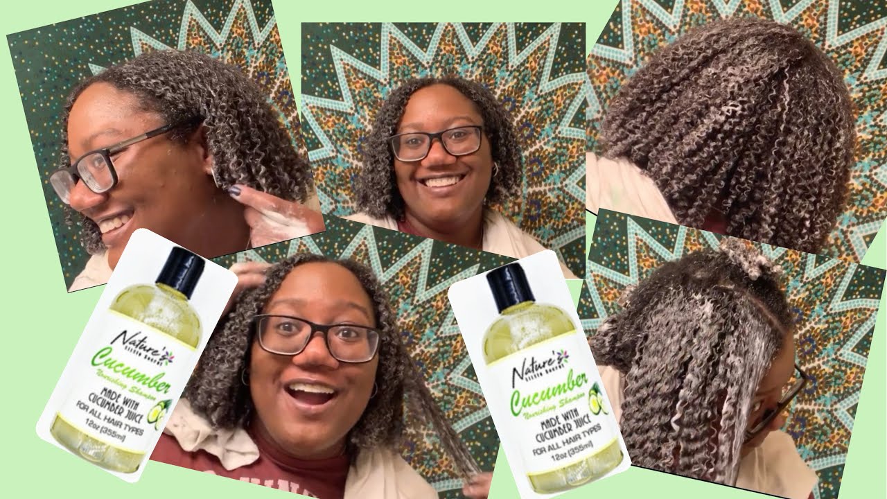 NATURE’S LITTLE SECRET CUCUMBER NOURISHING SHAMPOO | BEST SHAMPOO EVER! ALL HAIR TYPES | Curly Tells