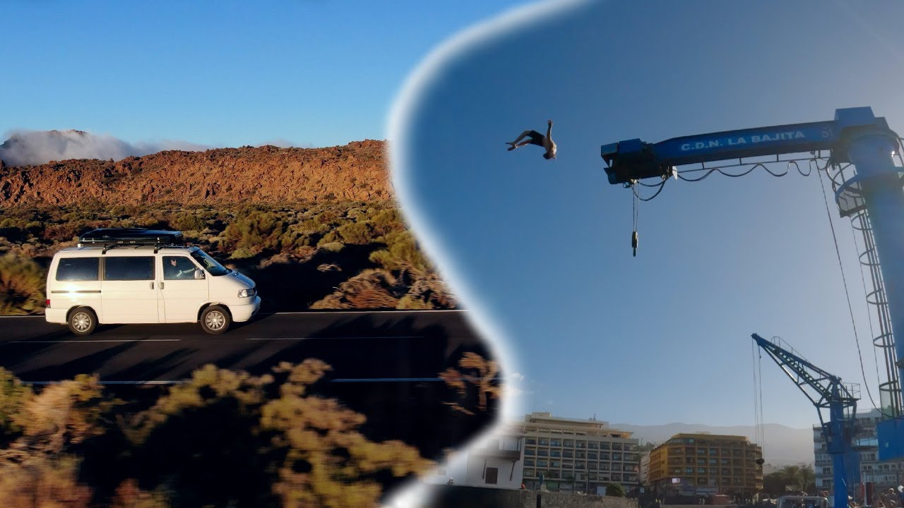 Parkour vs Van Life in Tenerife Ft. Cliff jumping