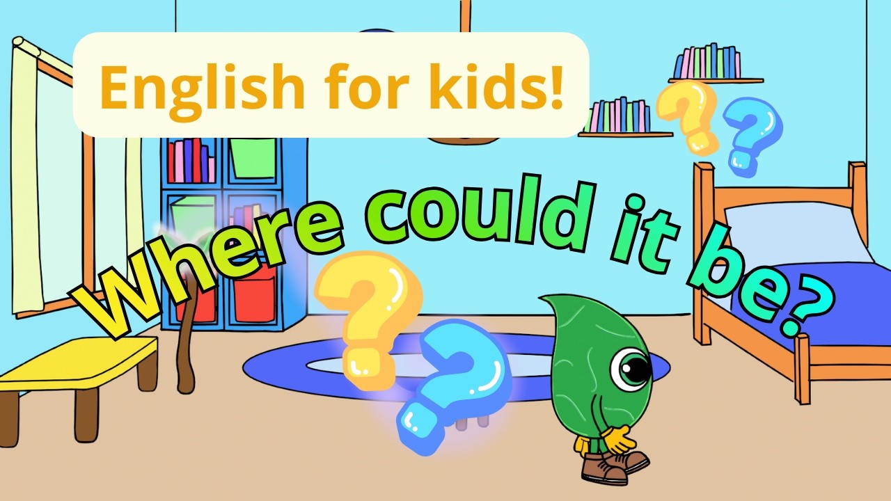 English Vocabulary for Kids | Chair, Table, Clock & Light | Beginner ESL Practice