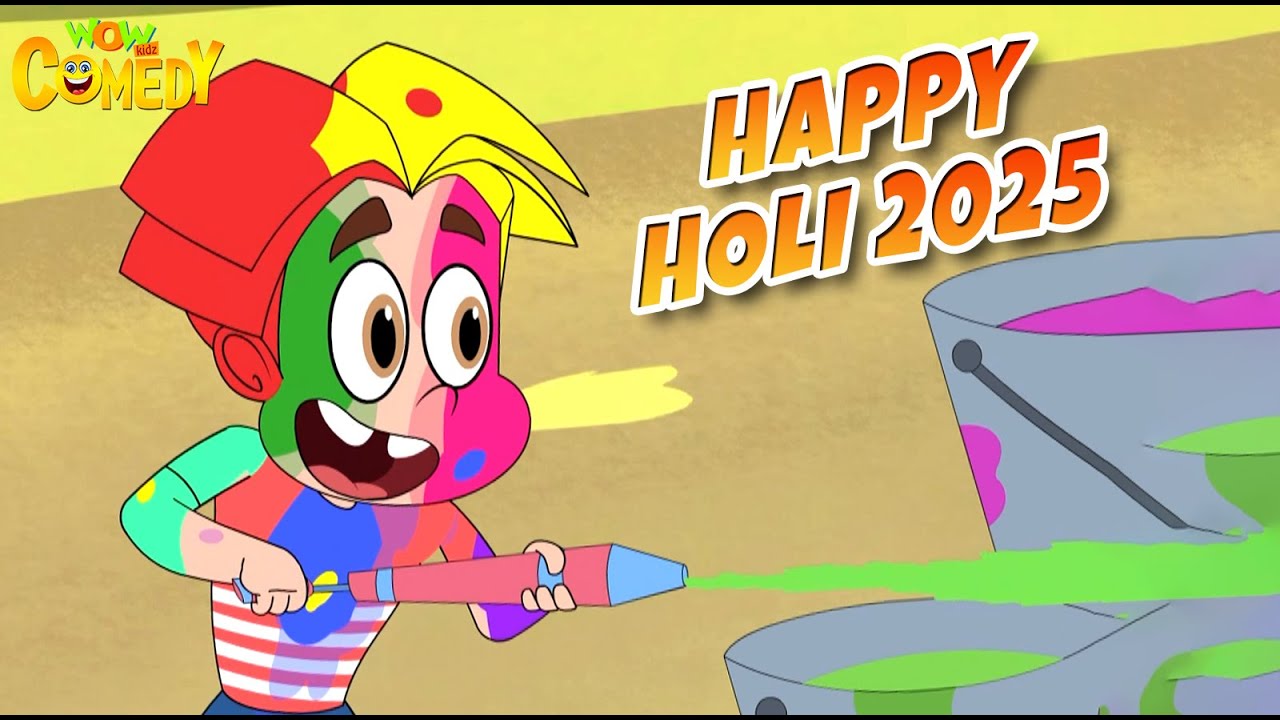 The Holi Challenge | 2025 Holi Special Episode | Titoo Funny Cartoon | Hindi Cartoon for Kids #titoo