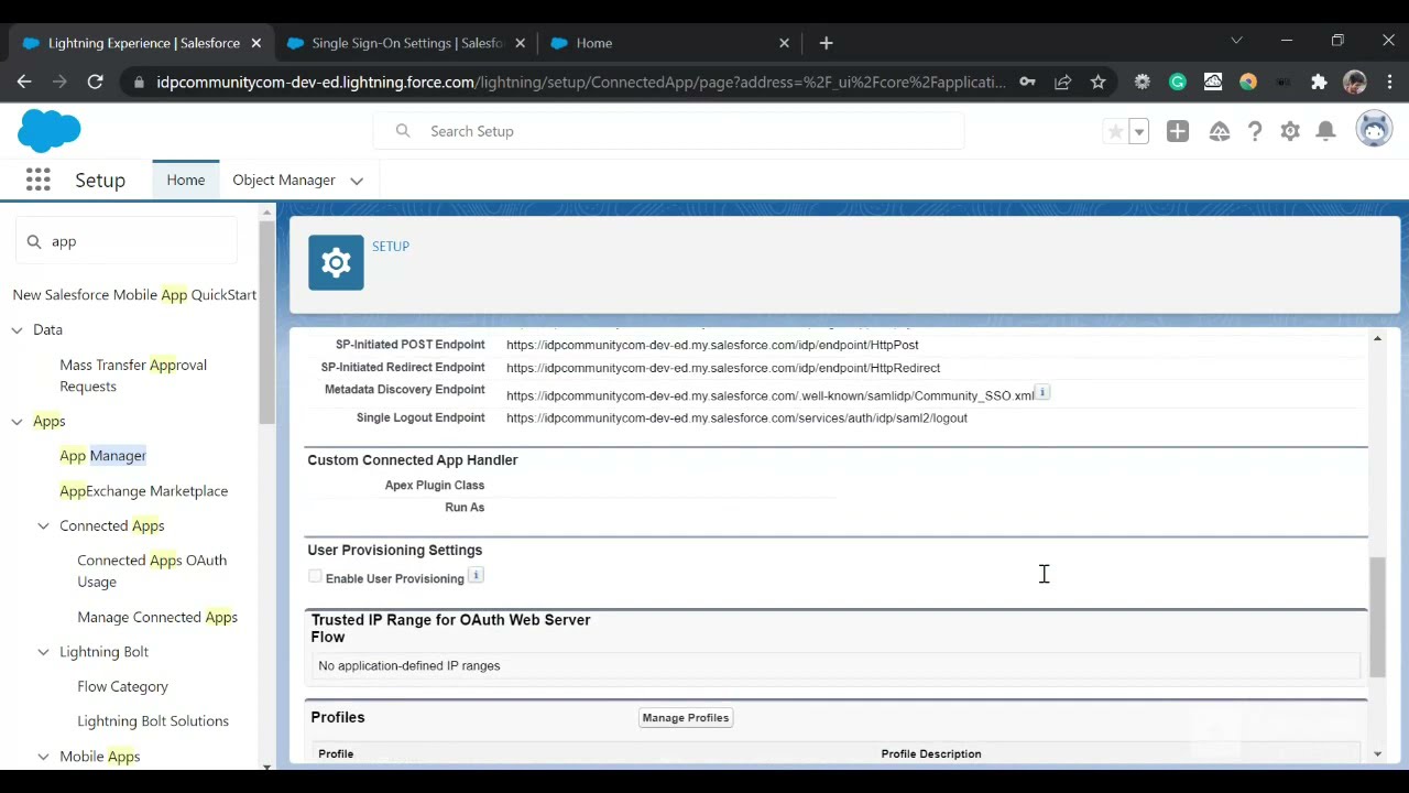 Single Sign On (SSO) for a Salesforce Community