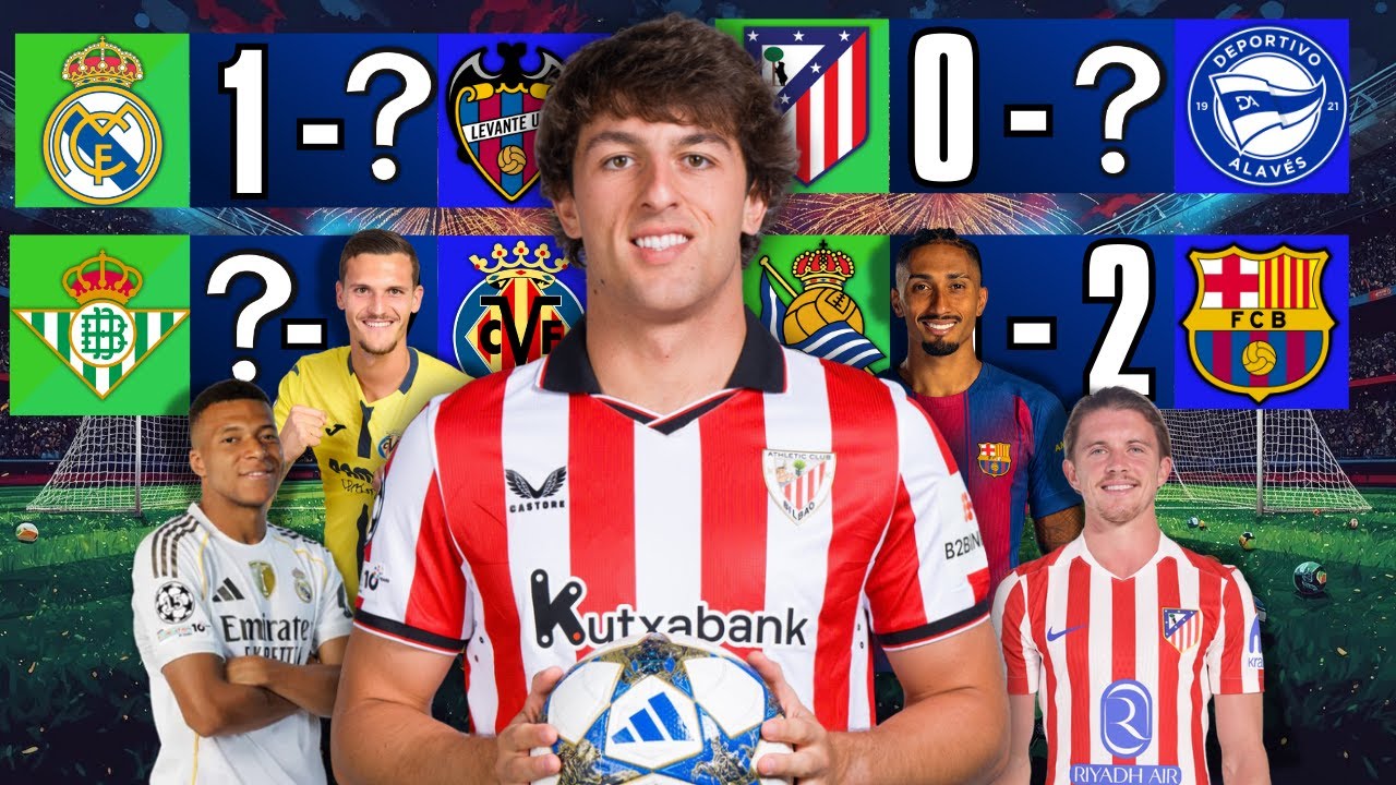 La Liga Week 20 Marble Football Simulation
