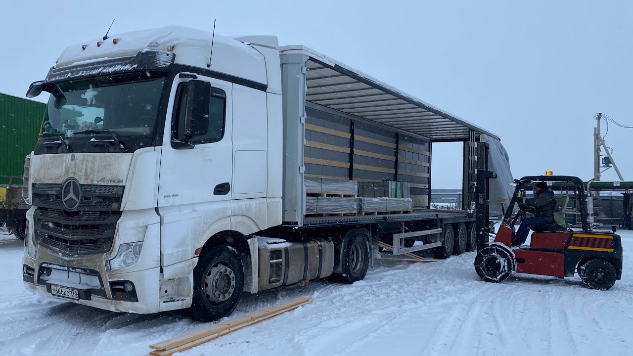 Запуск в мороз !!! Mercedes-Benz ACTROS ))) ❄️