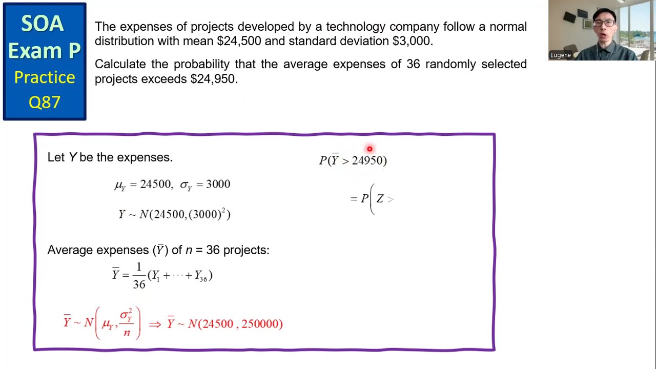 SOA Exam P Practice Q87