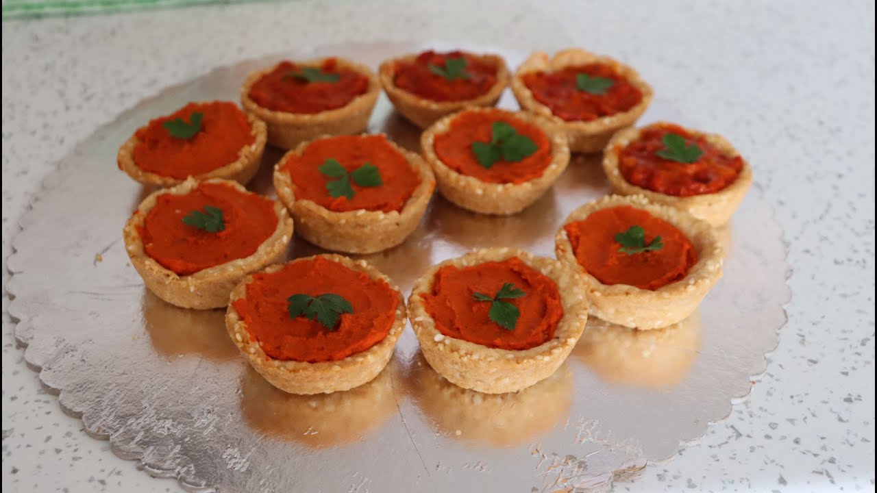 Posne korpice sa susamom/ukusne, prhke 2 načina pripreme + recept za namaz sa ajvarom