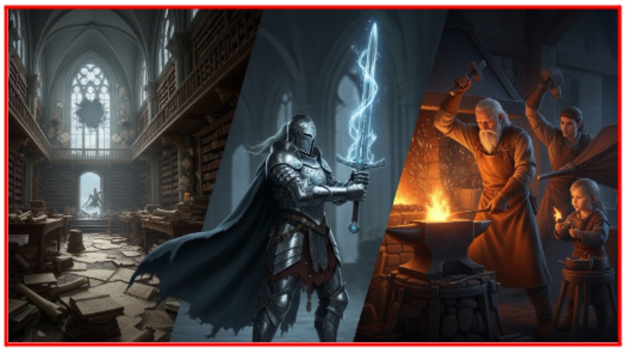 The Silver Warrior, Stolen Library, and the Cross-Generational Forge
