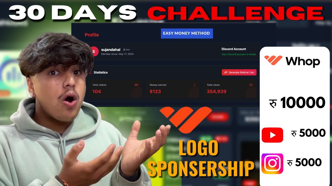 How I Made My First 100$ As A LOGO CLIPPER ! || 30 days clipping challenge
