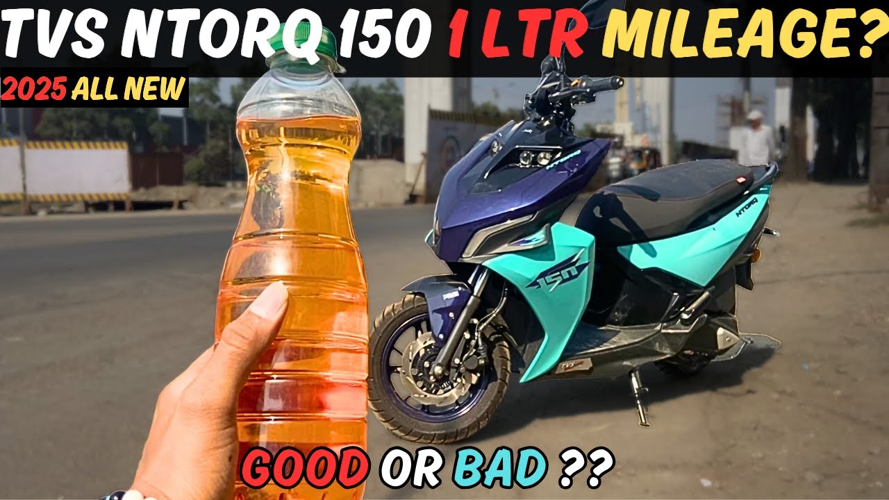 2025 TVS NTORQ 150🔥Ultimate 1 ltr Mileage Test | Good Or BAD ? | How much KM it travels in 1 liter?🤔