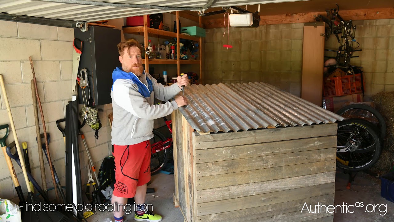 How to build a goat house from old pallets