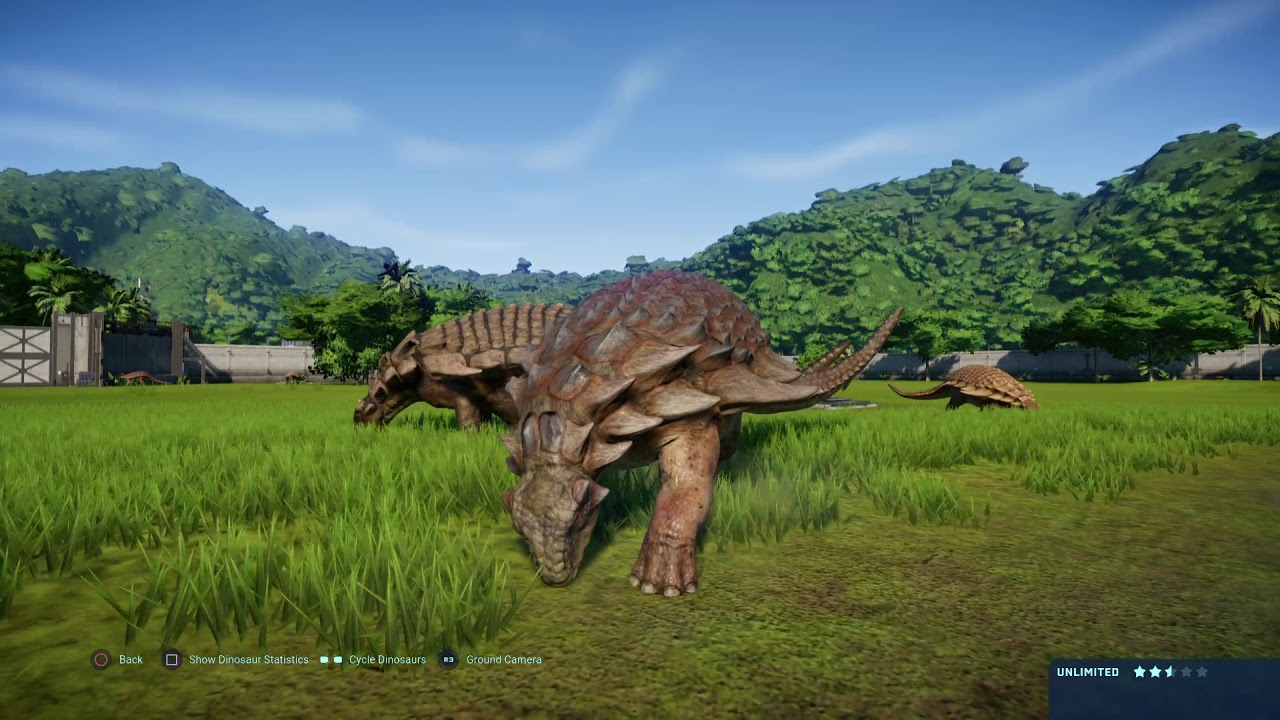 Jurassic World Evolution: Nodosaurus herd behaviour