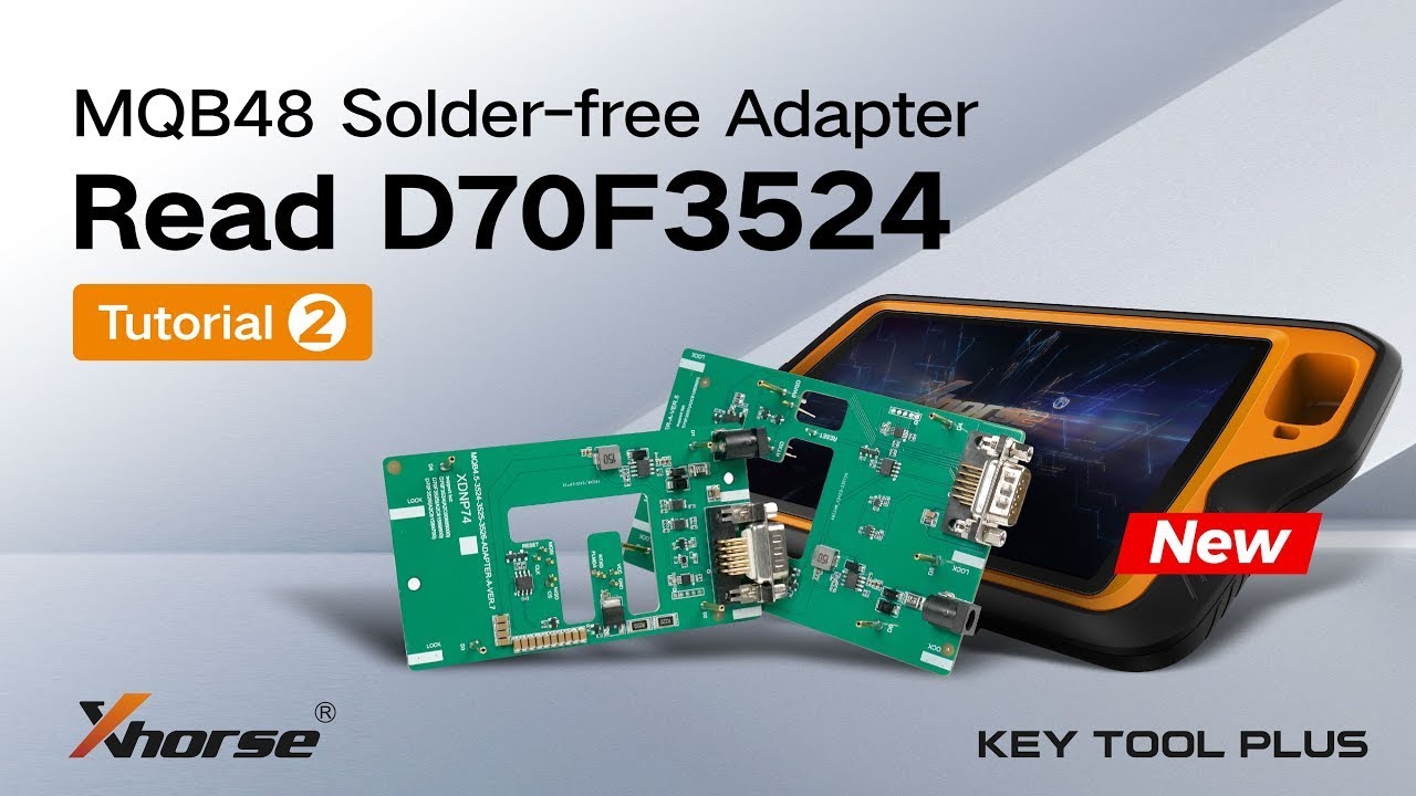 Xhorse VVDI Key Tool Plus Read D70F3524 Using MQB48 Solder-free Adapter