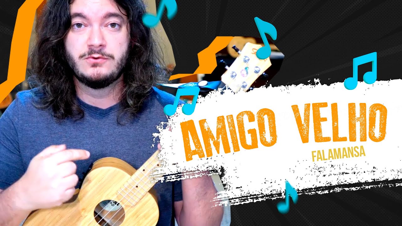 Como Tocar AMIGO VELHO Falamansa no Ukulele | Tutorial
