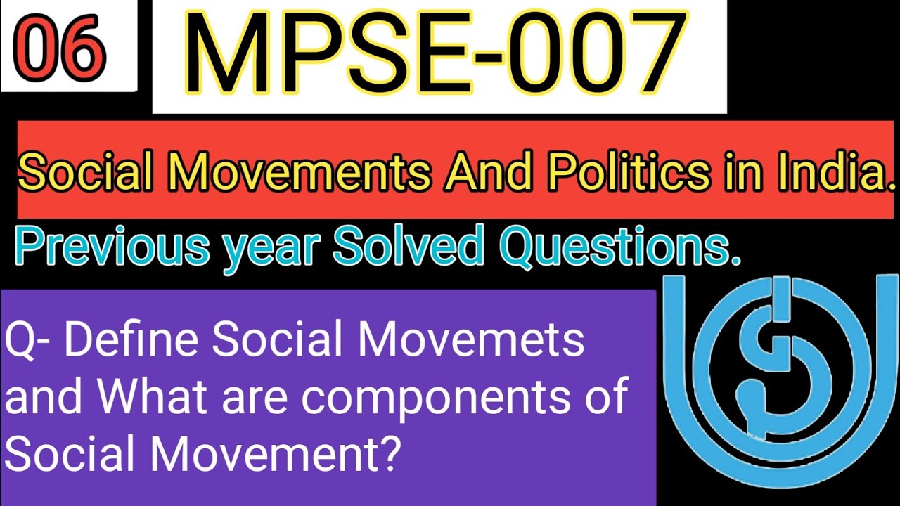 Mpse-007, MPSE-007 most important previous year questions with answers, MPSE-07 IMPORTANT QUESTIONS