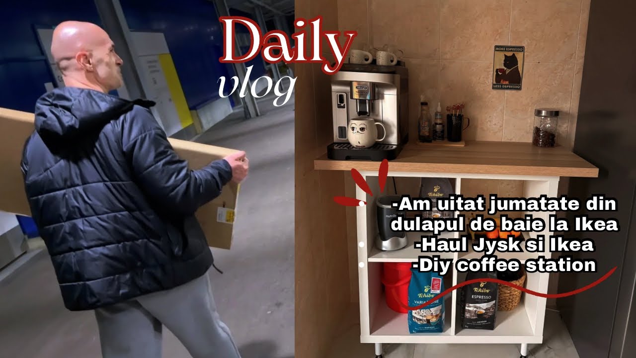 DIY coffee station/Ce am cumparat de la Jysk si Ikea si cum le-am așezat