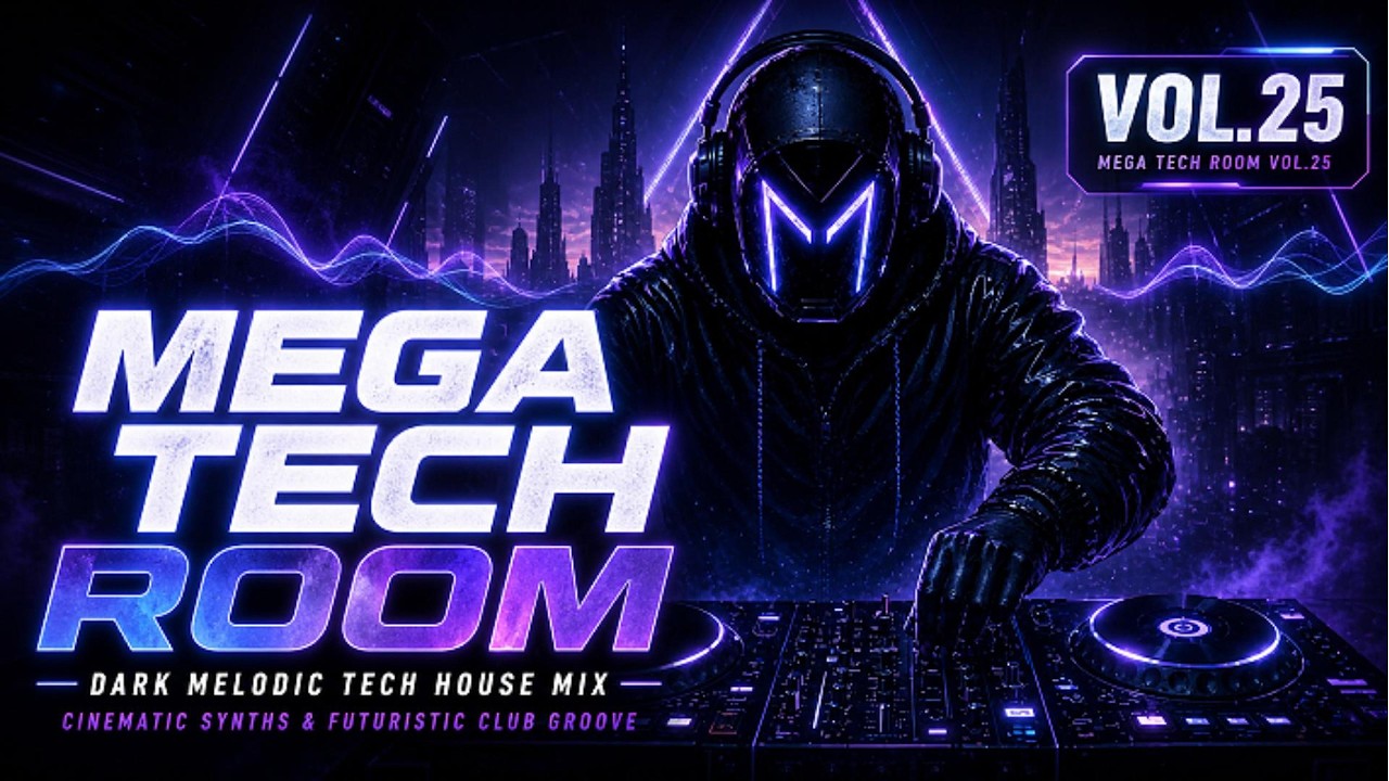 Mega Tech Room Vol.25 | 🌌 Dark Melodic Tech House Mix | Cinematic Synths & Futuristic Club Groove
