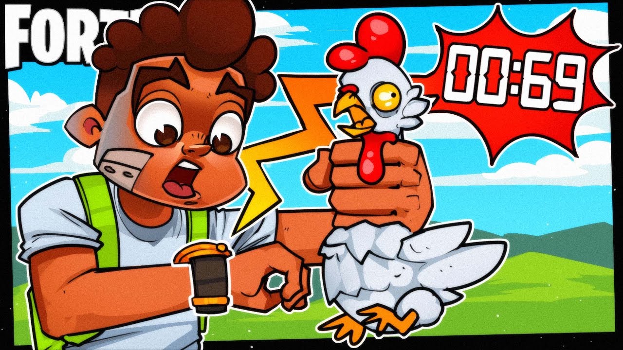 THE WORLD RECORD FOR HOLDING A CHICKEN IN FORTNITE