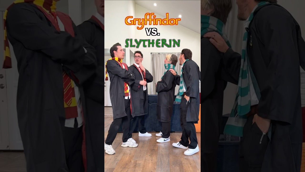 Gryffindor VS Slytherin 🪄😂 Which house are you?