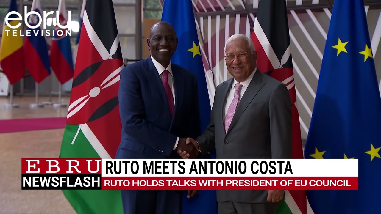 President Ruto Meets EU Council President for Bilateral Talks.#ebrunews