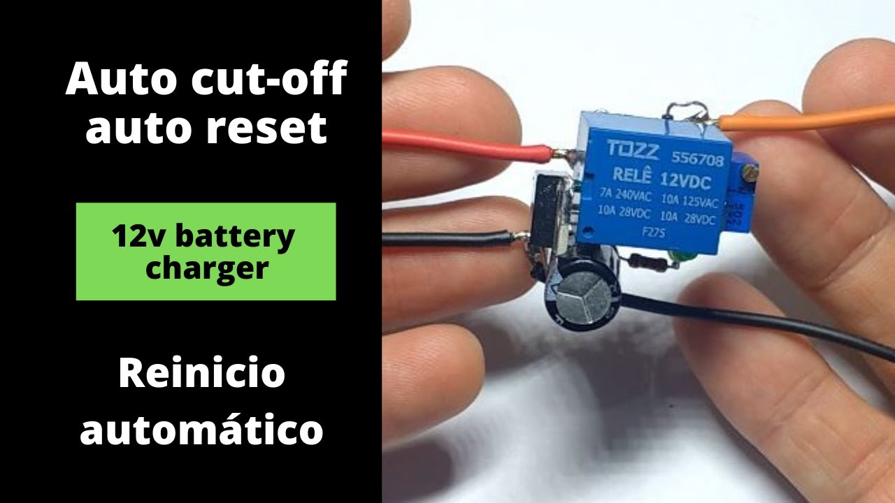 Projeto 9- Controlador para Carregador Baterias 12v (ou painel Solar de até 150W)  AUTO RESET