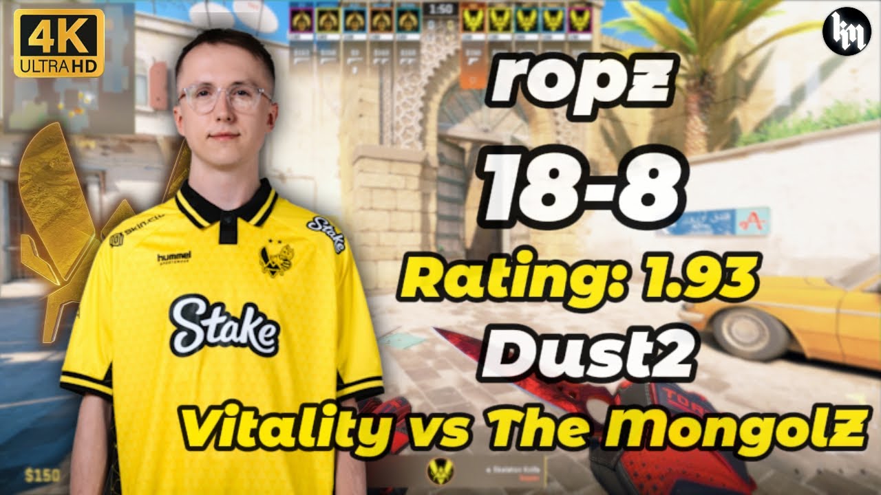 ropz (18-8) Vitality vs The MongolZ (Dust2) | StarLadder Budapest Major 2025 