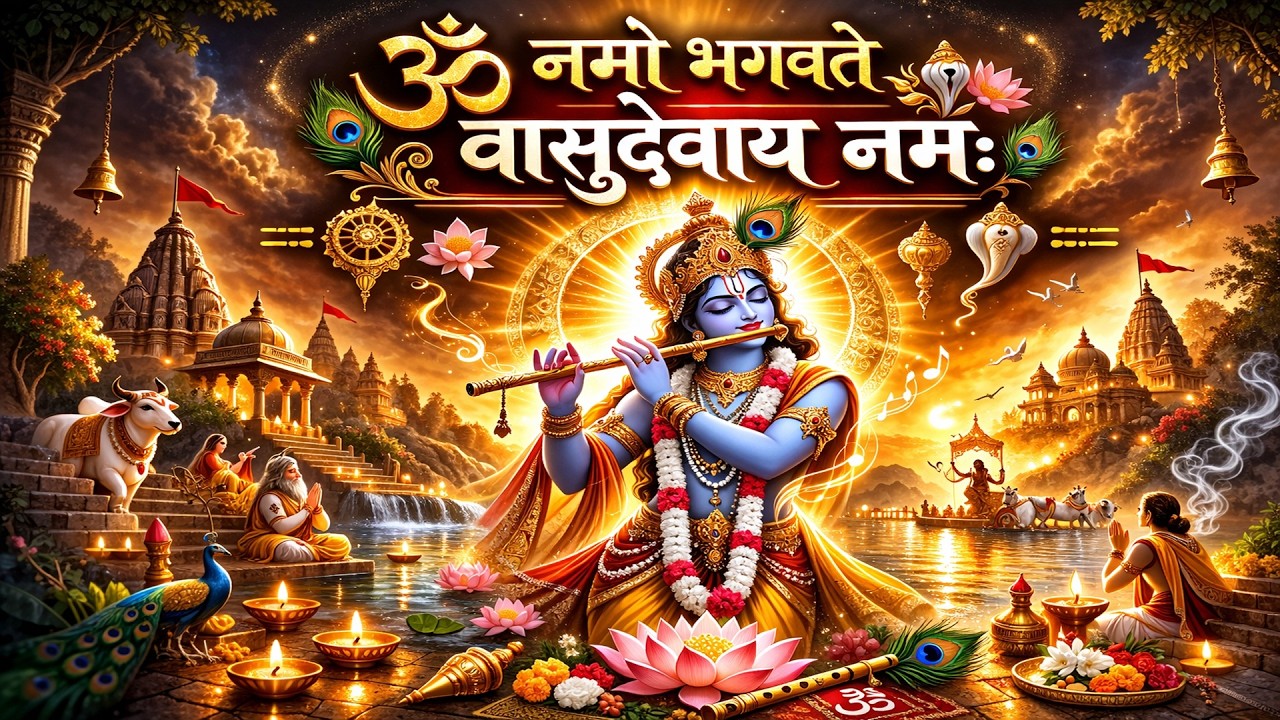 Om Namo Bhagavate Vasudevaya - Powerful Krishna Mantra for Inner Peace |