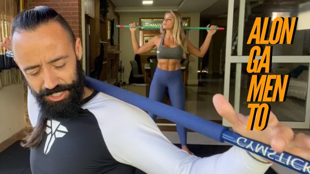 Alongamento com bastão