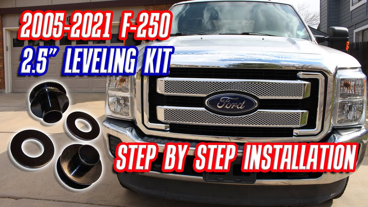 Как установить комплект для выравнивания Superlift f250 2,5 дюйма — Ford F-250 / F-350 super duty...