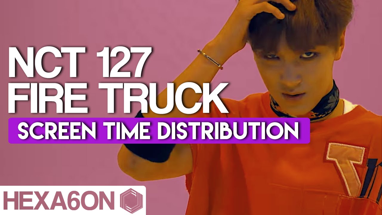 NCT 127 - Fire Truck Screen Time Distribution (Color Coded)