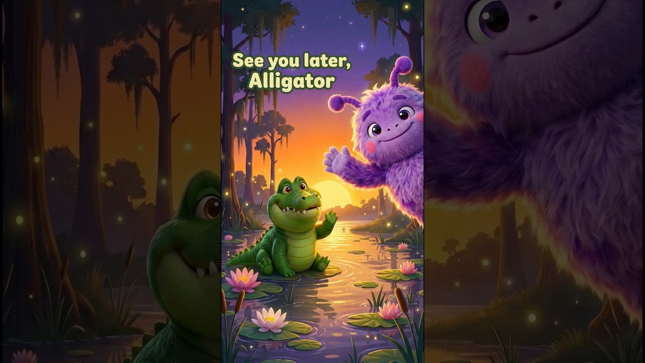 До свидания, аллигатор | Прощальная песенка для малышей | Подготовка ко сну