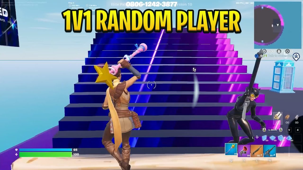 Pxlarized VS Random Player in 1v1 0 Delay