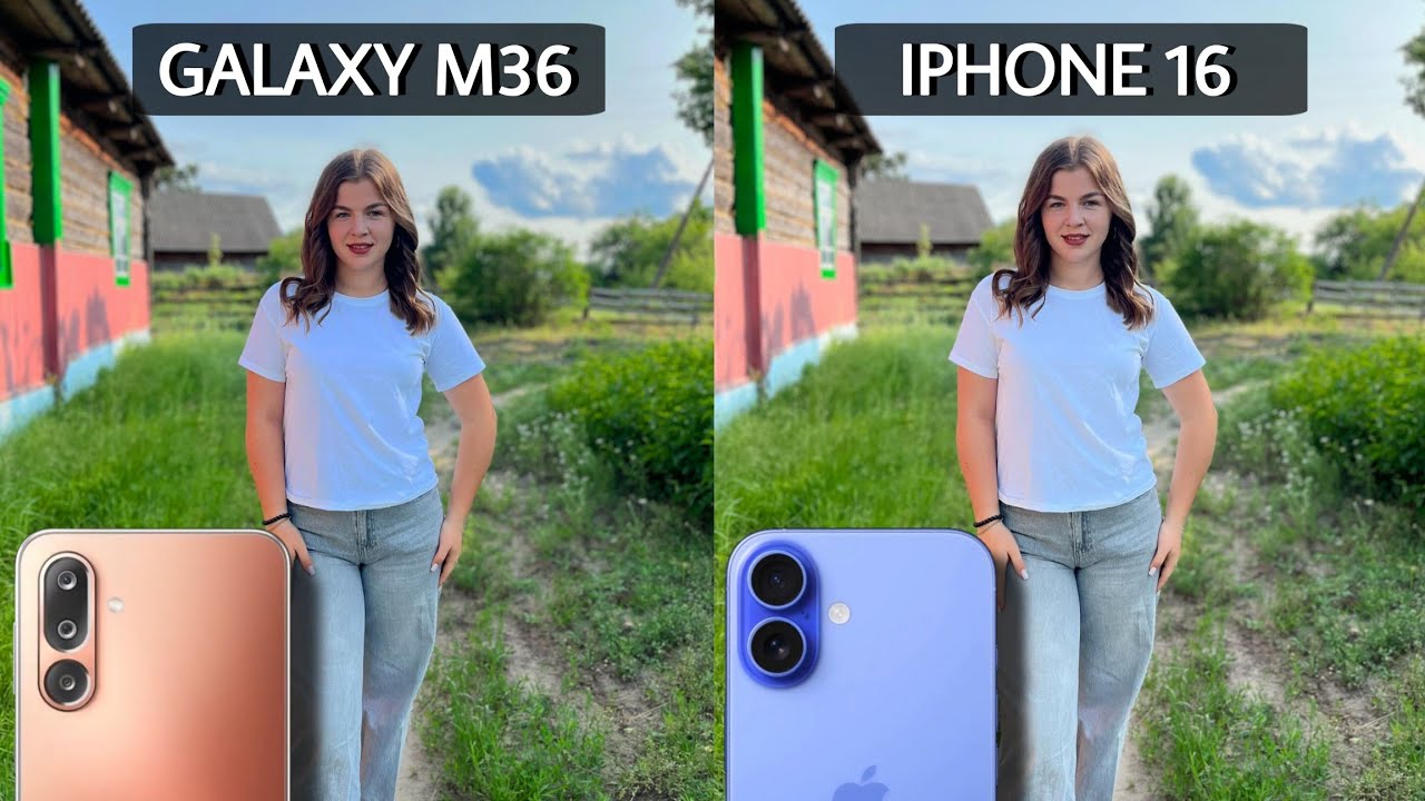 Сравнение камер Samsung Galaxy M36 5G и iPhone 16