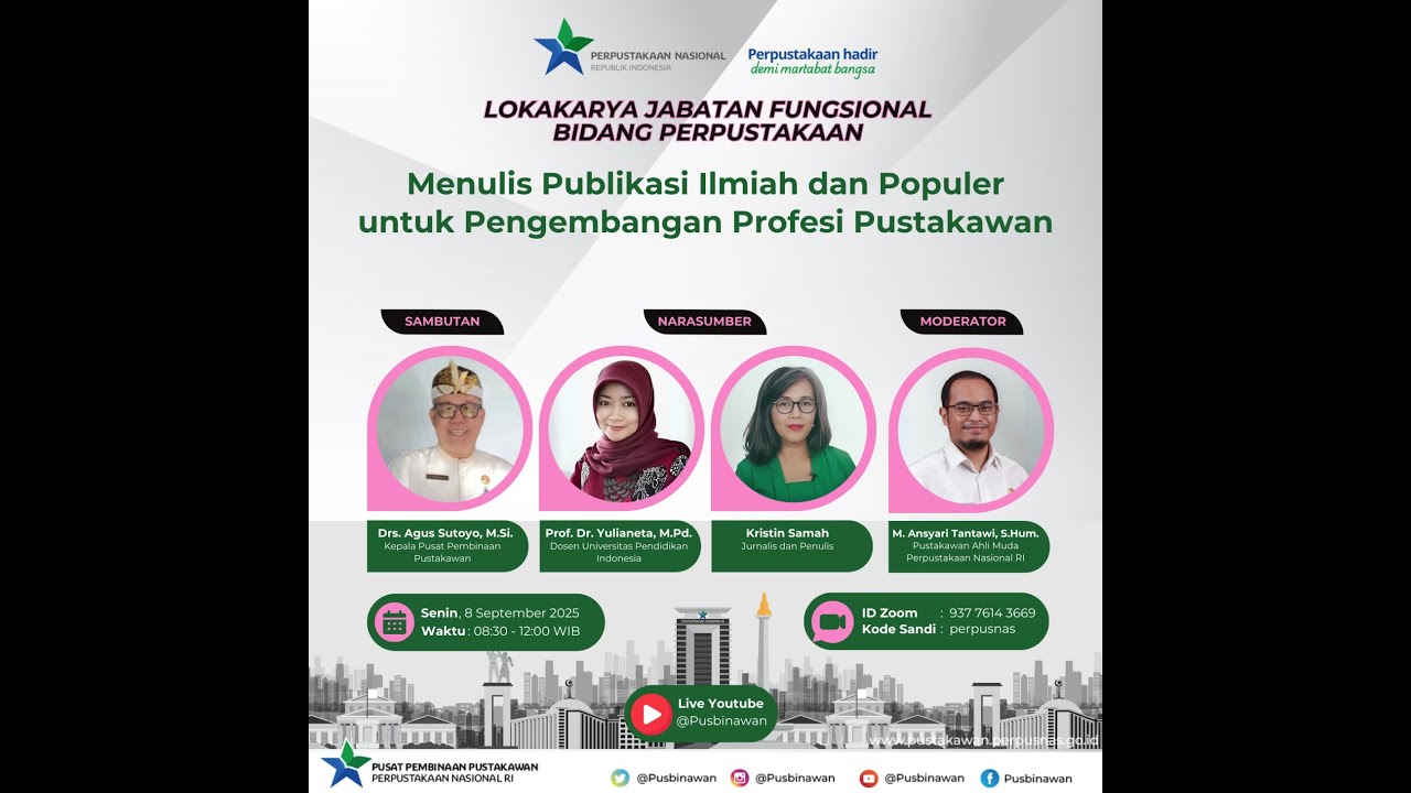 Menulis Publikasi Ilmiah dan Populer untuk Pengembangan Profesi Pustakawan