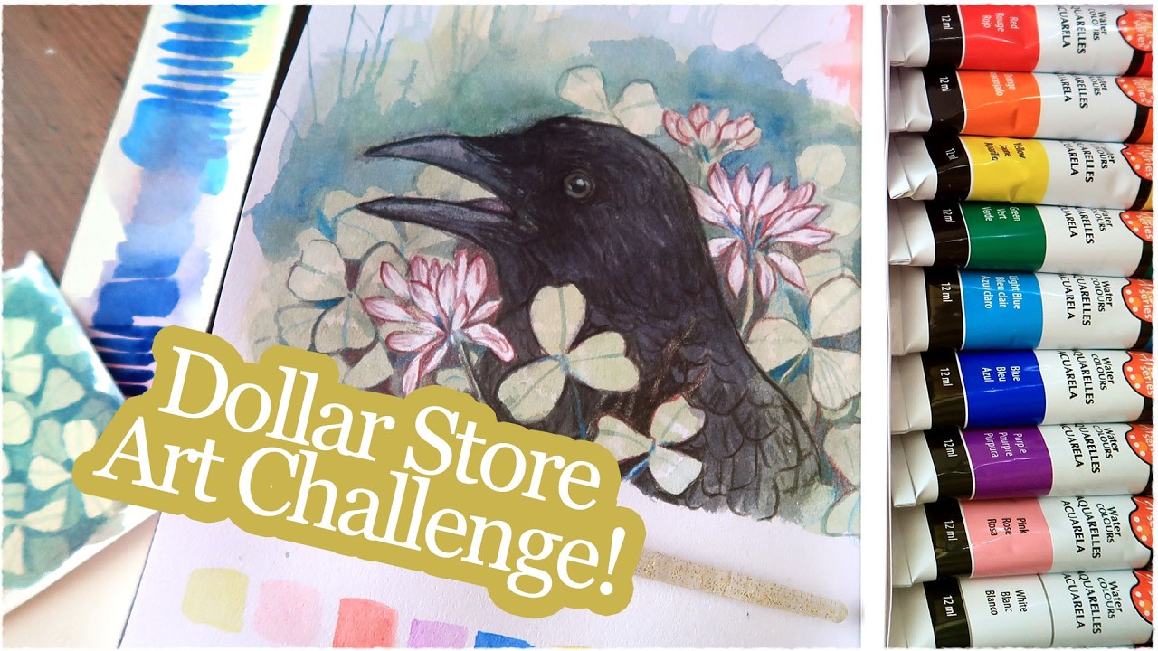 Dollar Store Watercolour Challenge!