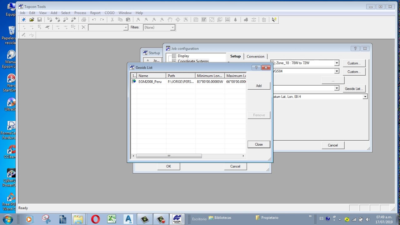 POST PROCESO 1 TOPCON TOOLS