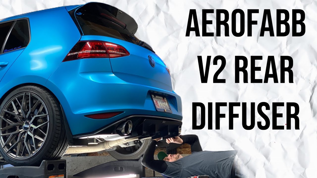 aerofabb V2 Street Edition Rear Diffuser - VW MK7 GTI Install