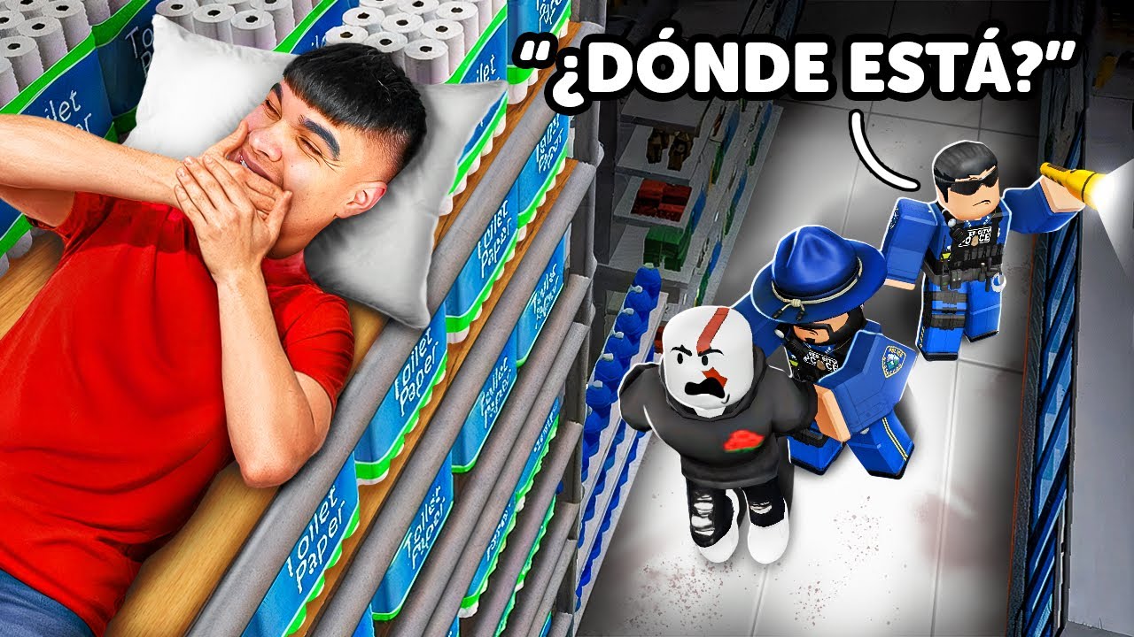 Sobreviví a La NOCHE en un Supermercado de Roblox 
