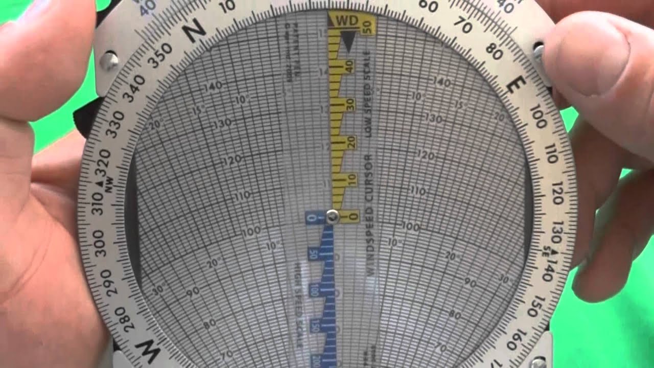 E6B Computador de Vuelo y Triangulo de Vientos