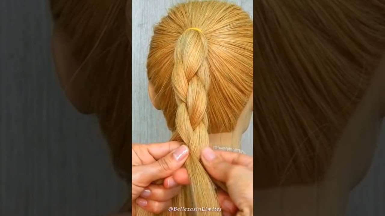 Trenza de 4 Redonda | Coletas F&aacute;ciles #RetoShorts30