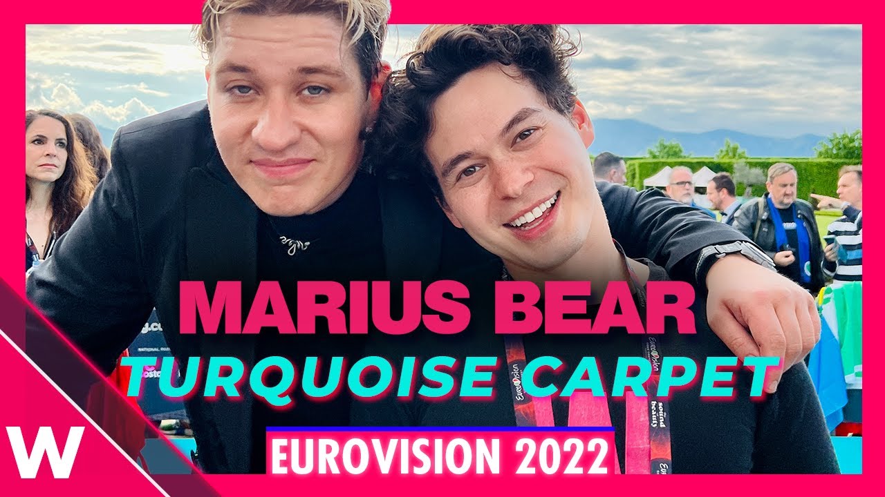 Marius Bear (Switzerland) @ Eurovision 2022 Turquoise Carpet Opening Ceremony | Interview