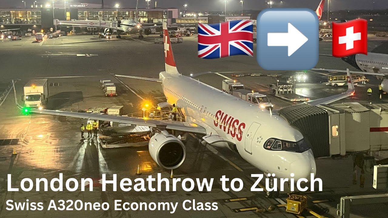 Swiss A320neo Economy Class LX325 London Heathrow to Zürich